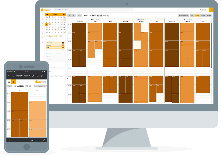 Terminkalender für Physiotherapeuten