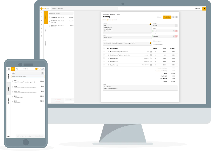 Rechnungen und Abrechnung für Physiotherapeuten