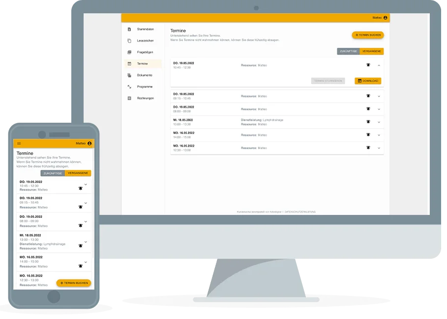 Kundenportal für Heilpraktiker